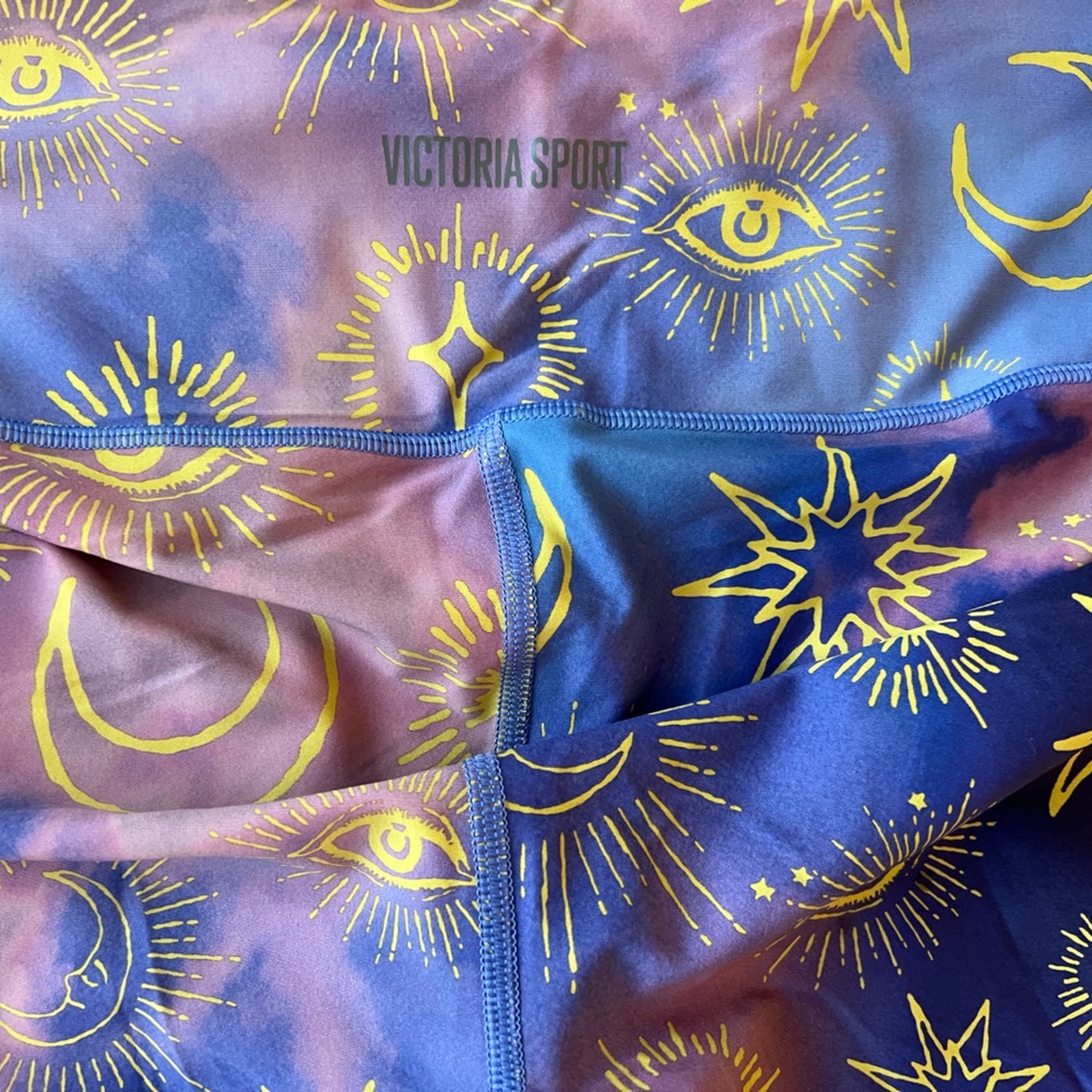 Victoria's Secret Celestial Print Leggings - Blue and Yellow - Picture 4 of 4